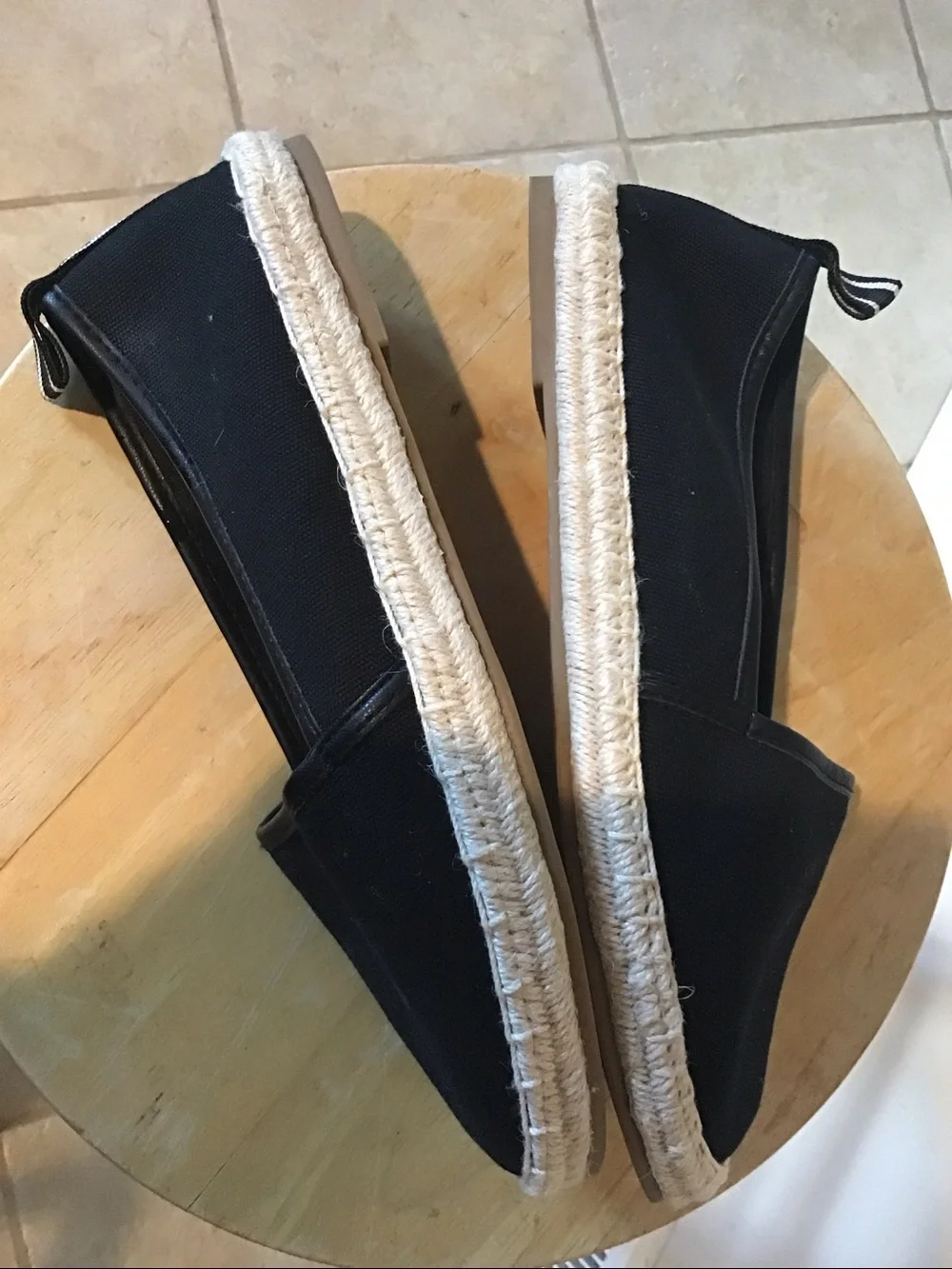 Classic Black Women’s Espadrille Slip-Ons